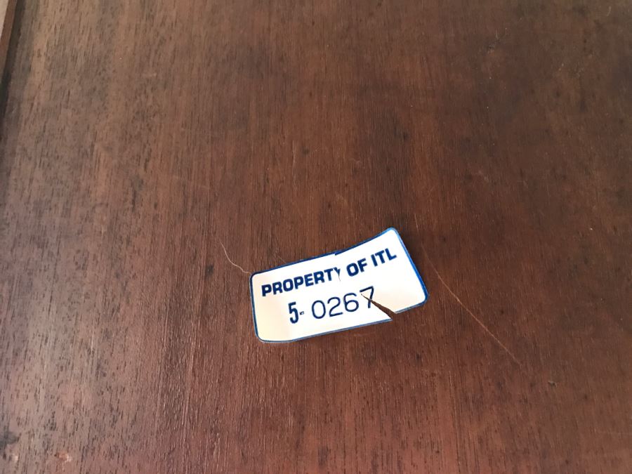 Vintage Wooden Table With Drawer 45'W X 26'D X 29'H [Photo 9]