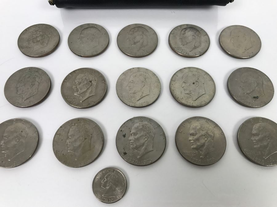 (15) 1976 Eisenhower One Dollar US Coins [Photo 2]