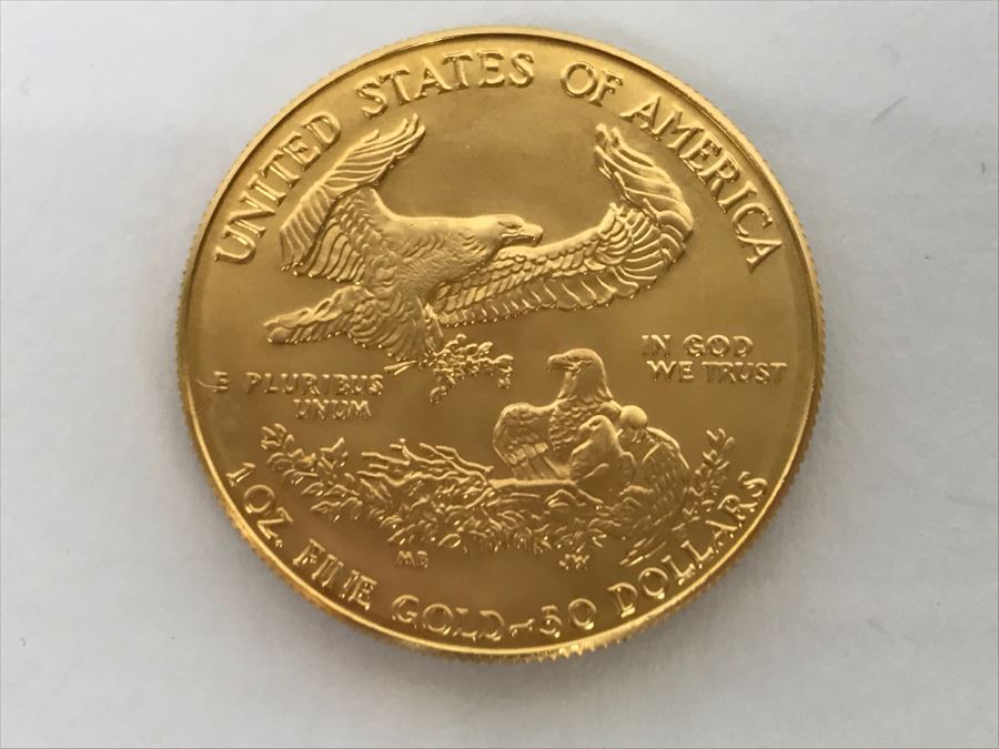 1986 1oz Fine Gold American Eagle $50 Coin Uncirculated - Has Reserve [Photo 9]