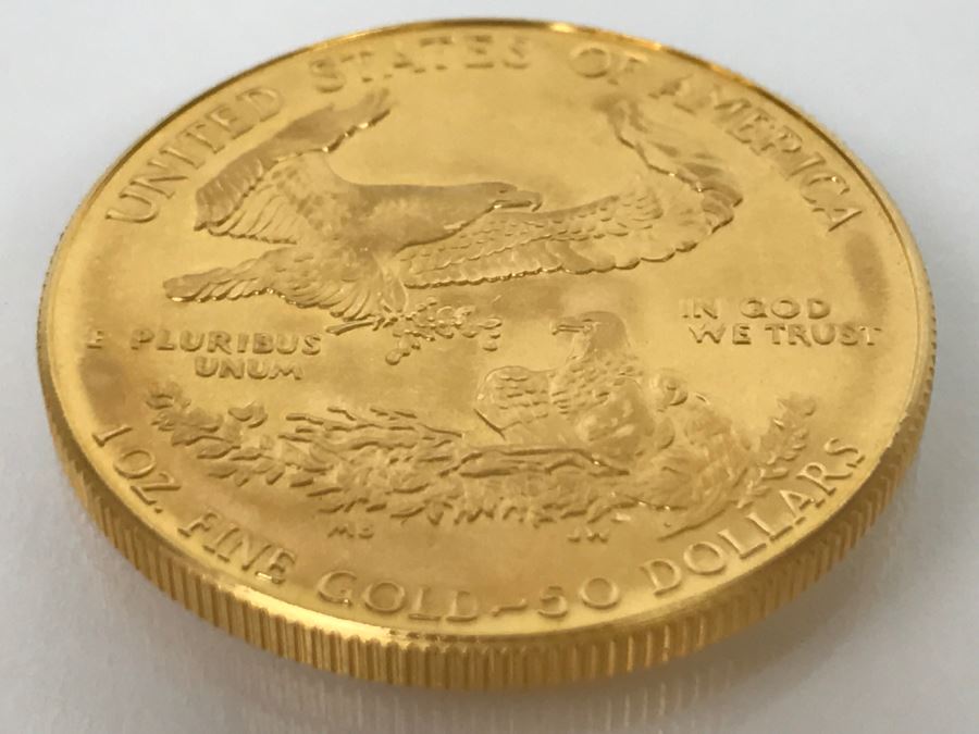1986 1oz Fine Gold American Eagle $50 Coin Uncirculated - Has Reserve [Photo 12]