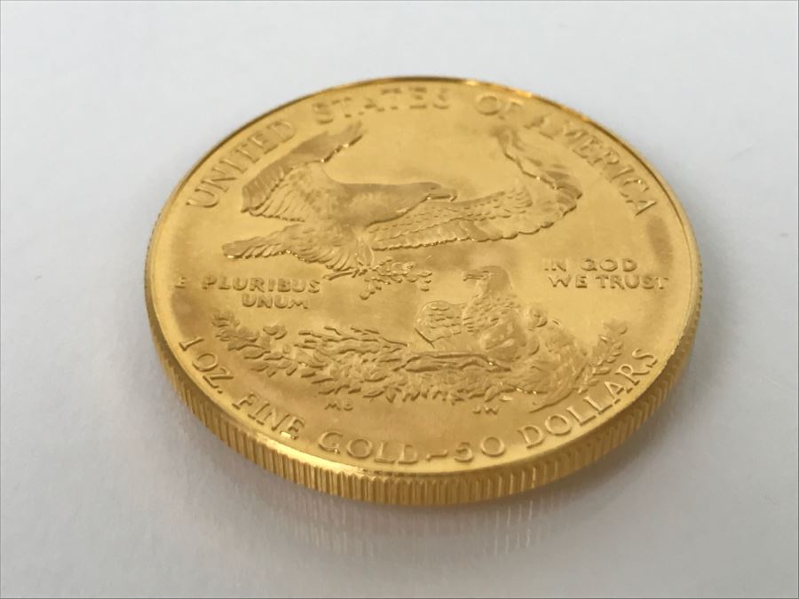 1986 1oz Fine Gold American Eagle $50 Coin Uncirculated - Has Reserve [Photo 11]
