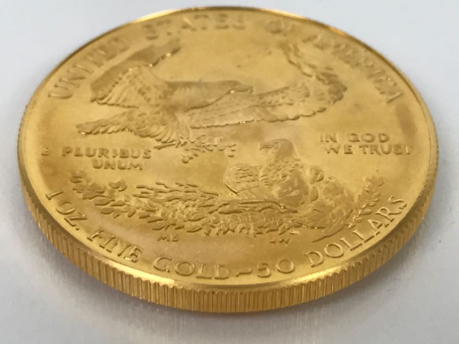 1986 1oz Fine Gold American Eagle $50 Coin Uncirculated - Has Reserve [Photo 9]