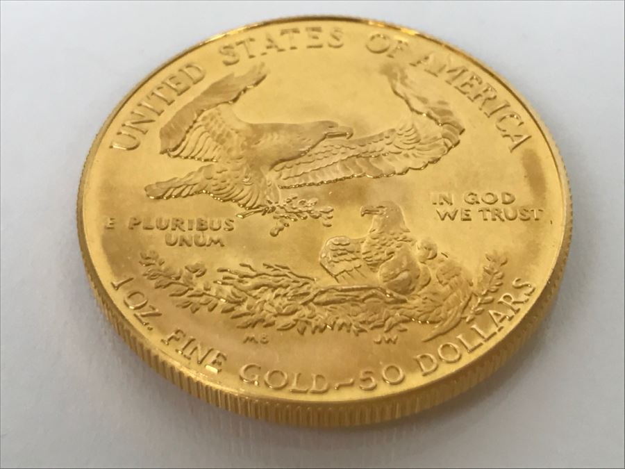 1986 1oz Fine Gold American Eagle $50 Coin Uncirculated - Has Reserve [Photo 7]
