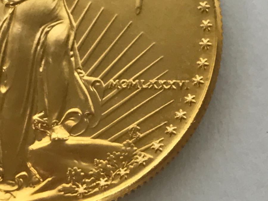 1986 1oz Fine Gold American Eagle $50 Coin Uncirculated - Has Reserve [Photo 10]