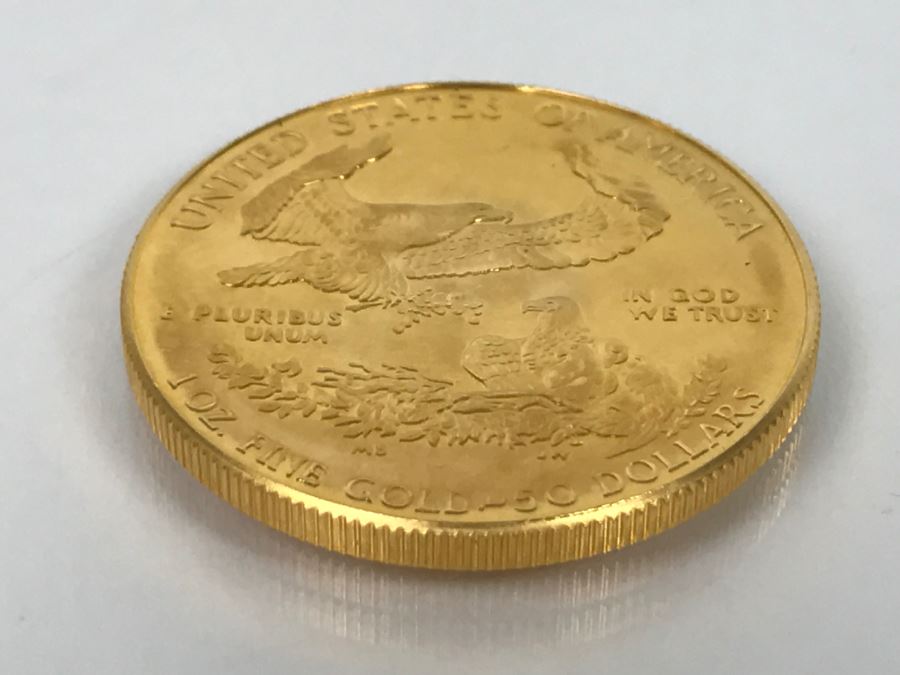 1986 1oz Fine Gold American Eagle $50 Coin Uncirculated - Has Reserve [Photo 14]