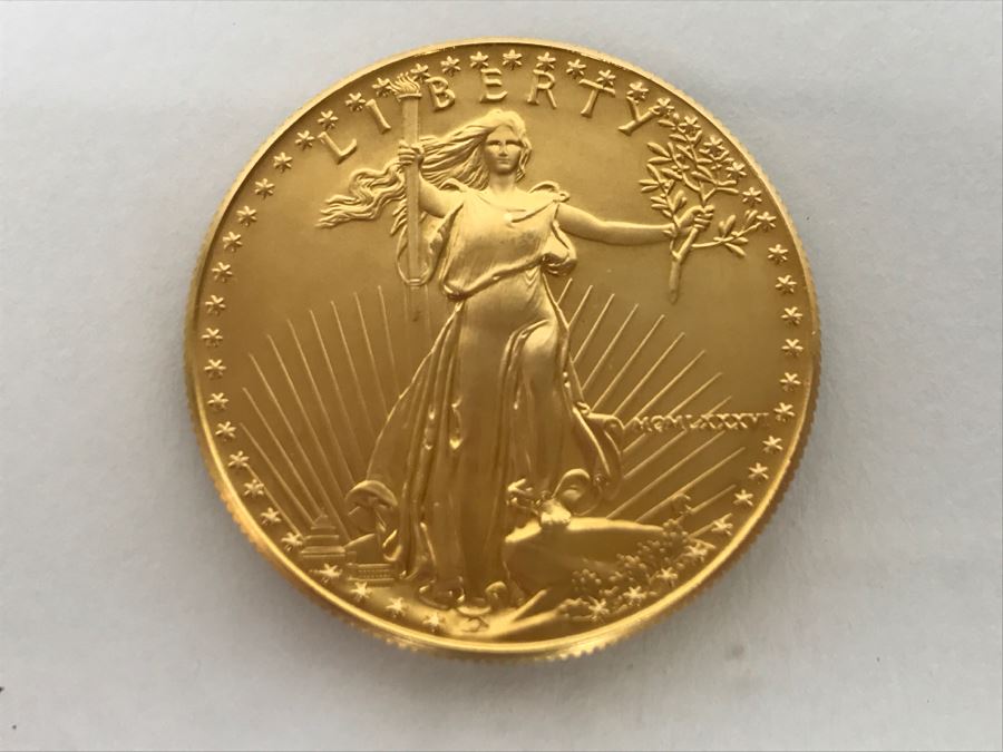 1986 1oz Fine Gold American Eagle $50 Coin Uncirculated - Has Reserve [Photo 2]