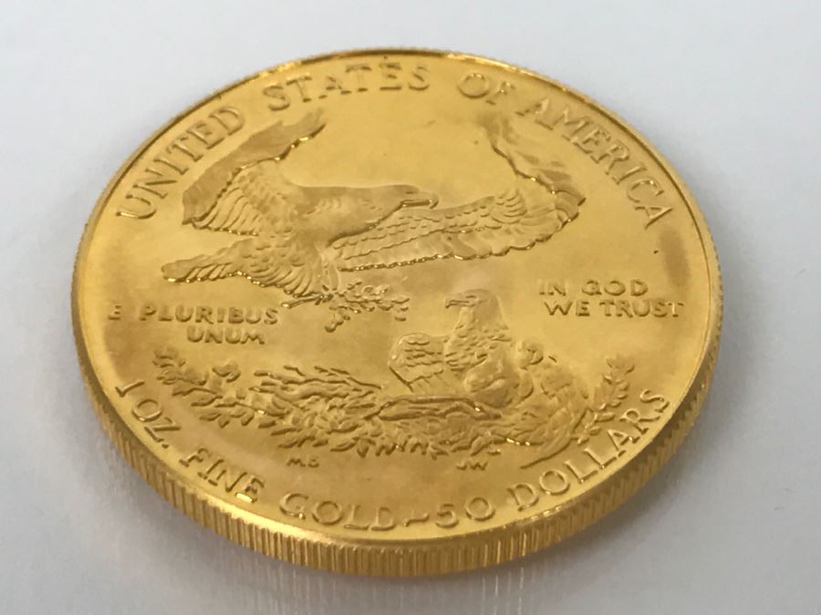 1986 1oz Fine Gold American Eagle $50 Coin Uncirculated - Has Reserve [Photo 13]