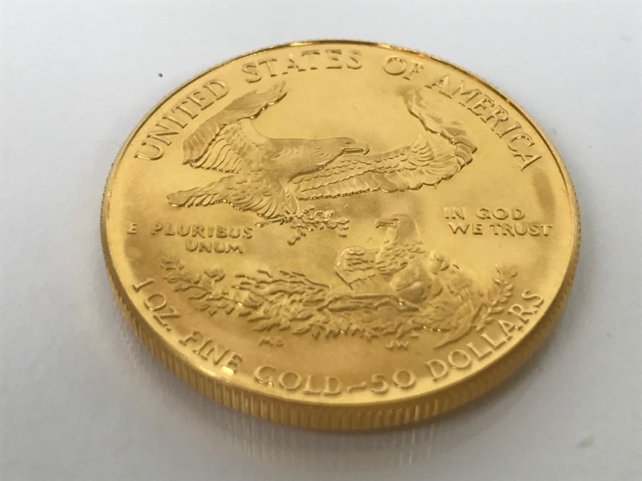 1986 1oz Fine Gold American Eagle $50 Coin Uncirculated - Has Reserve [Photo 6]