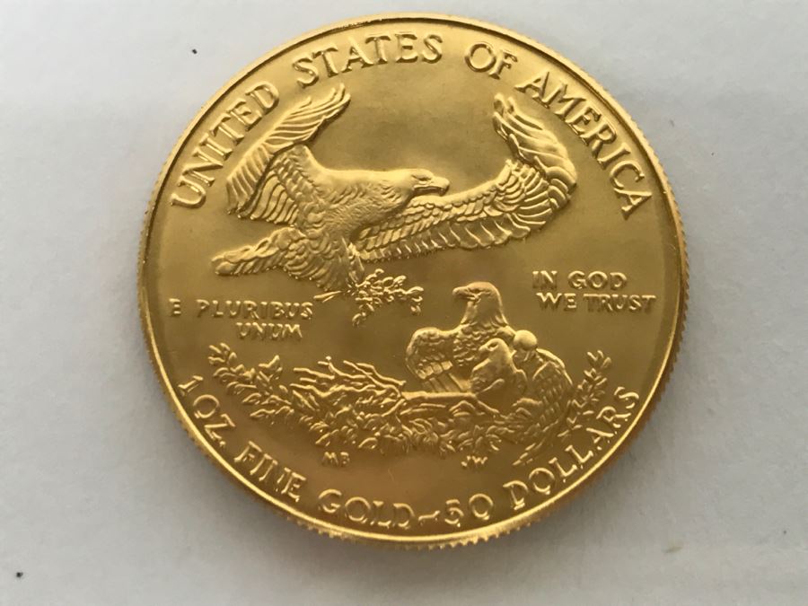 1986 1oz Fine Gold American Eagle $50 Coin Uncirculated - Has Reserve [Photo 5]
