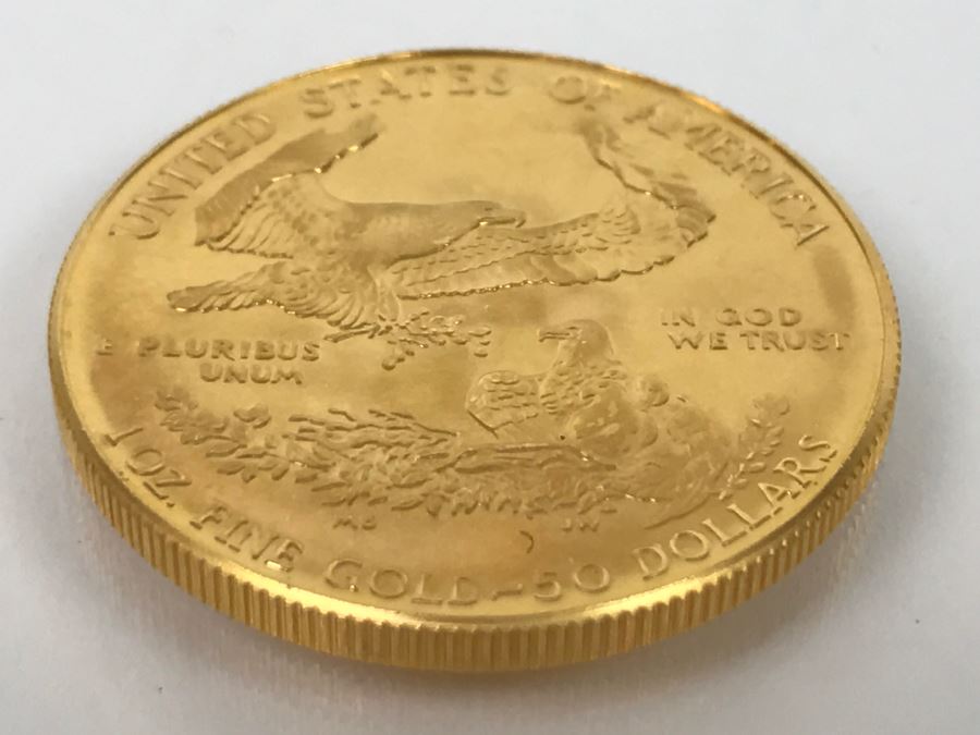1986 1oz Fine Gold American Eagle $50 Coin Uncirculated - Has Reserve [Photo 9]