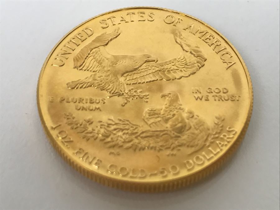 1986 1oz Fine Gold American Eagle $50 Coin Uncirculated - Has Reserve [Photo 7]