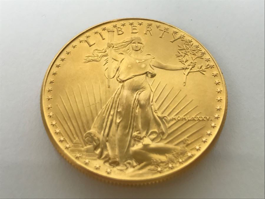 1986 1oz Fine Gold American Eagle $50 Coin Uncirculated - Has Reserve [Photo 2]