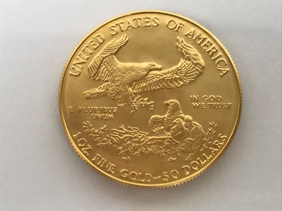 1986 1oz Fine Gold American Eagle $50 Coin Uncirculated - Has Reserve [Photo 6]