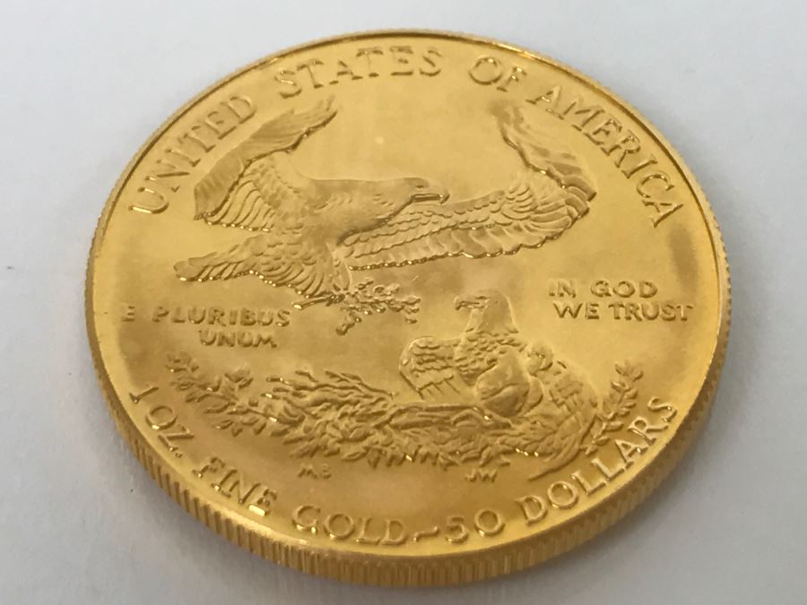 1986 1oz Fine Gold American Eagle $50 Coin Uncirculated - Has Reserve [Photo 6]