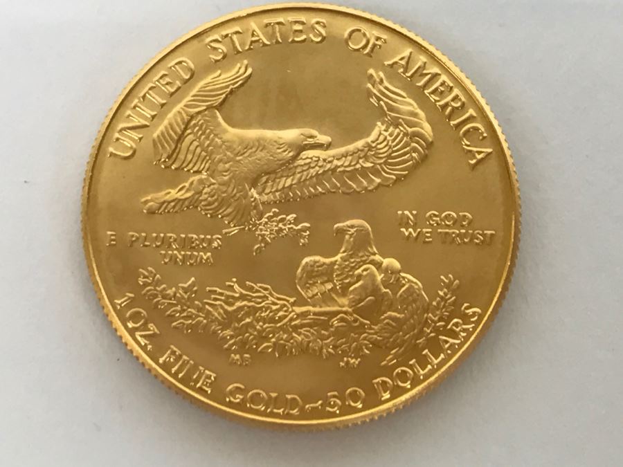 1986 1oz Fine Gold American Eagle $50 Coin Uncirculated - Has Reserve [Photo 5]