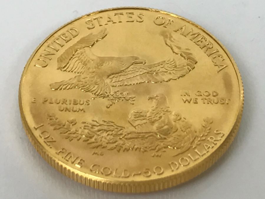 1986 1oz Fine Gold American Eagle $50 Coin Uncirculated - Has Reserve [Photo 6]