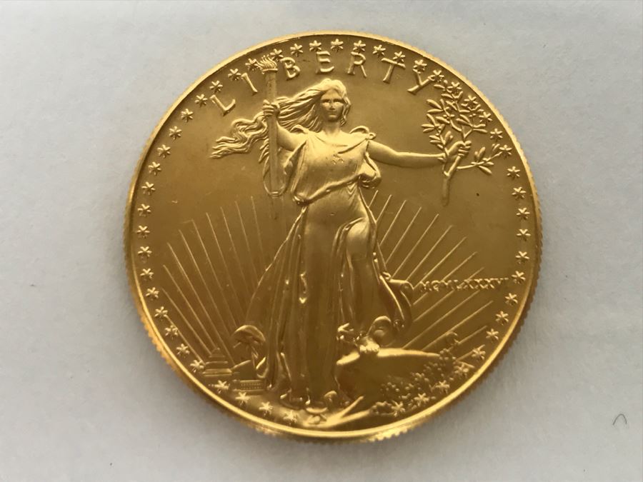 1986 1oz Fine Gold American Eagle $50 Coin Uncirculated - Has Reserve