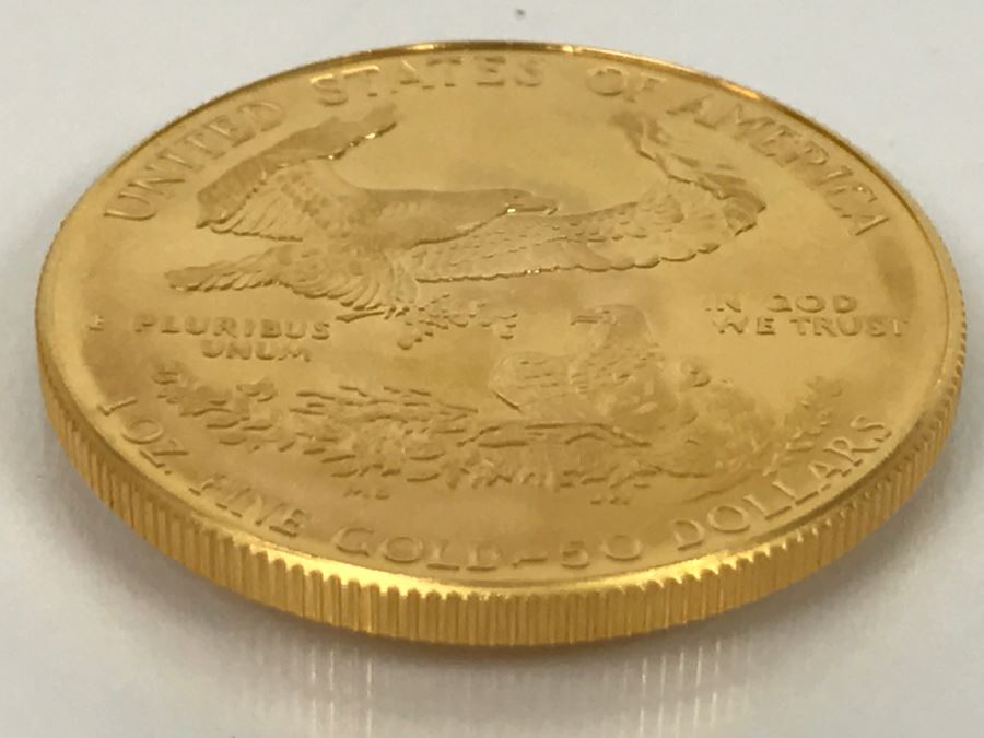 1986 1oz Fine Gold American Eagle $50 Coin Uncirculated - Has Reserve [Photo 8]
