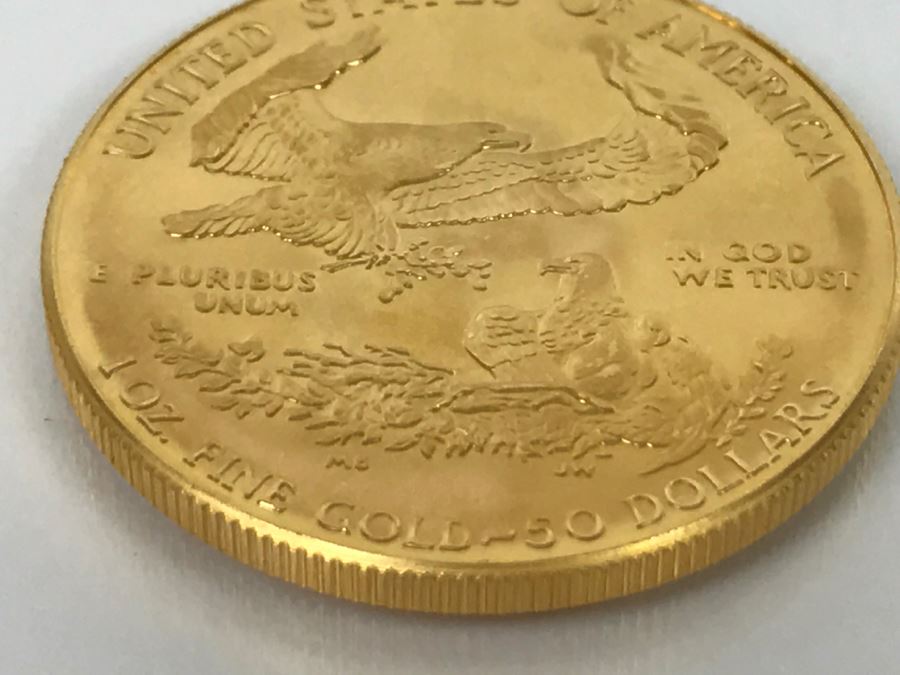 1986 1oz Fine Gold American Eagle $50 Coin Uncirculated - Has Reserve [Photo 7]