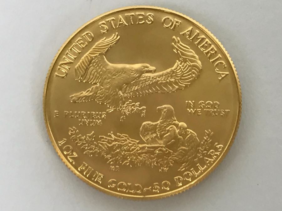 1986 1oz Fine Gold American Eagle $50 Coin Uncirculated - Has Reserve [Photo 5]