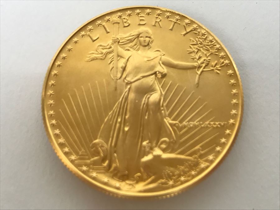 1986 1oz Fine Gold American Eagle $50 Coin Uncirculated - Has Reserve [Photo 2]