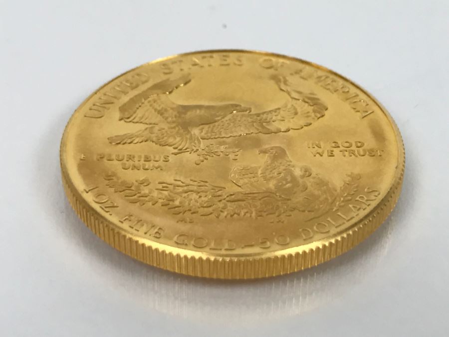 1986 1oz Fine Gold American Eagle $50 Coin Uncirculated - Has Reserve [Photo 8]