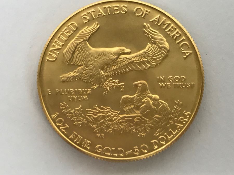 1986 1oz Fine Gold American Eagle $50 Coin Uncirculated - Has Reserve [Photo 4]