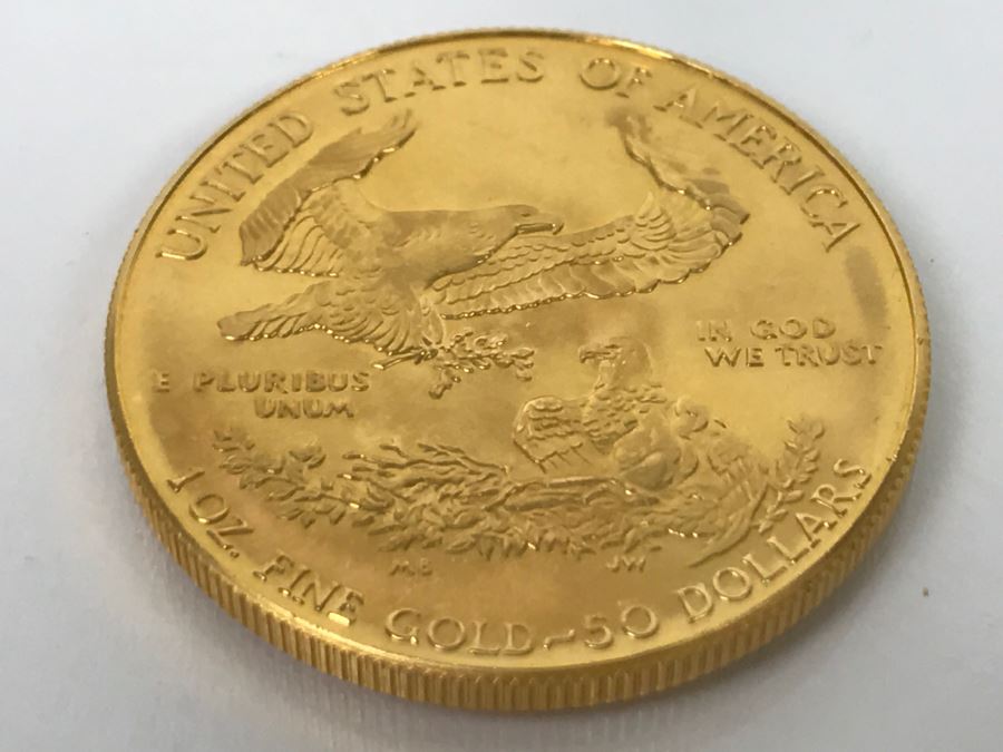 1986 1oz Fine Gold American Eagle $50 Coin Uncirculated - Has Reserve [Photo 5]