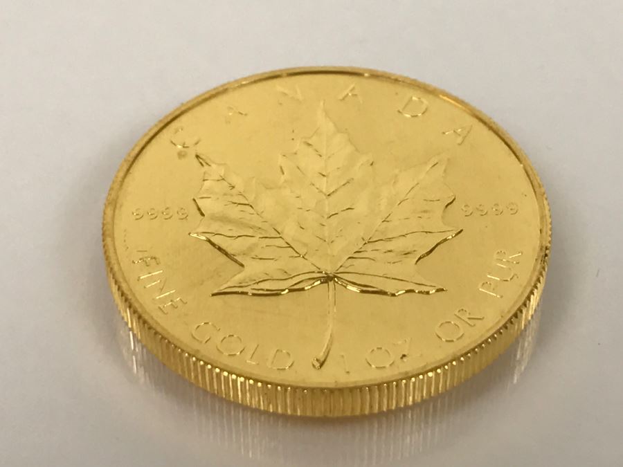 1984 Canada 1oz 50 Dollar Maple Leaf Gold Coin Uncirculated - Has Reserve [Photo 9]
