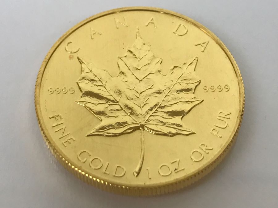 1984 Canada 1oz 50 Dollar Maple Leaf Gold Coin Uncirculated - Has Reserve [Photo 2]