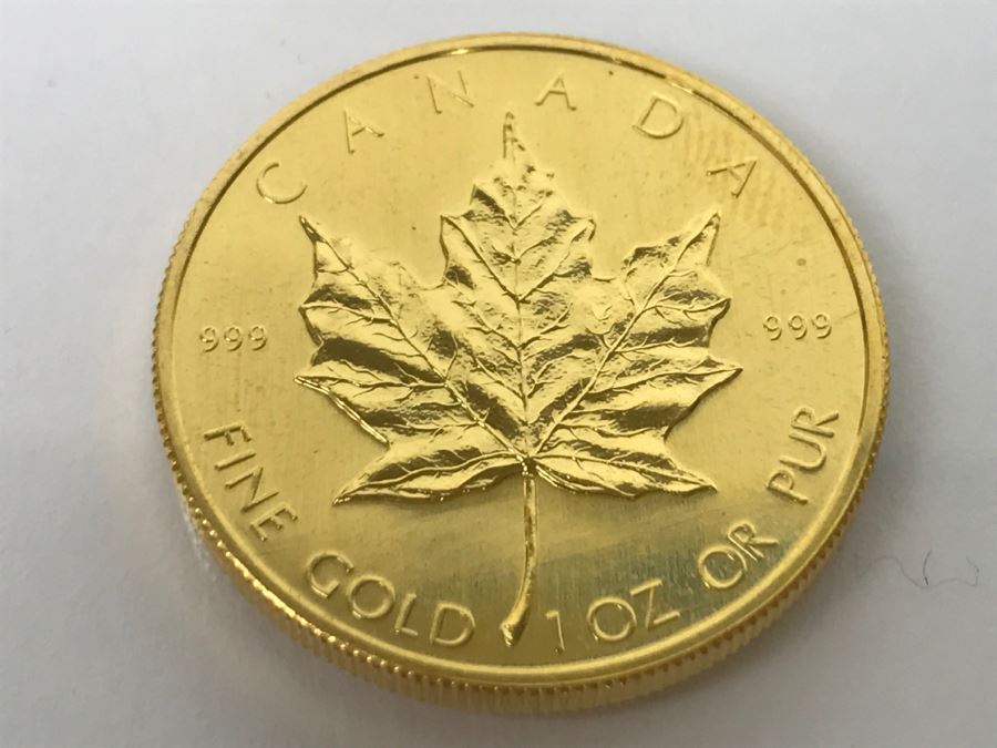 1982 Canada 1oz 50 Dollar Maple Leaf Gold Coin