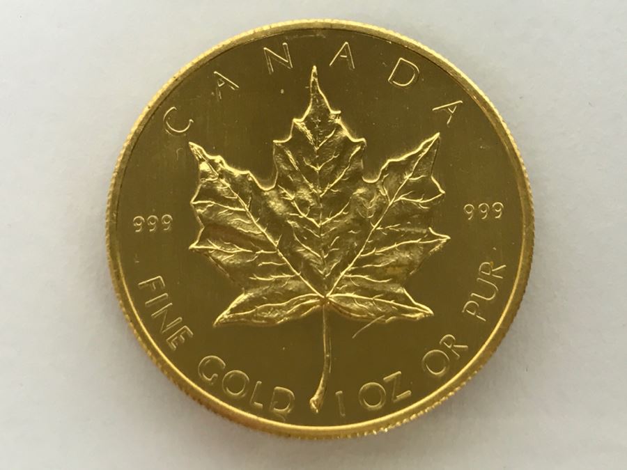 1980 Canada 1oz 50 Dollar Maple Leaf Gold Coin Uncirculated - Has Reserve [Photo 4]