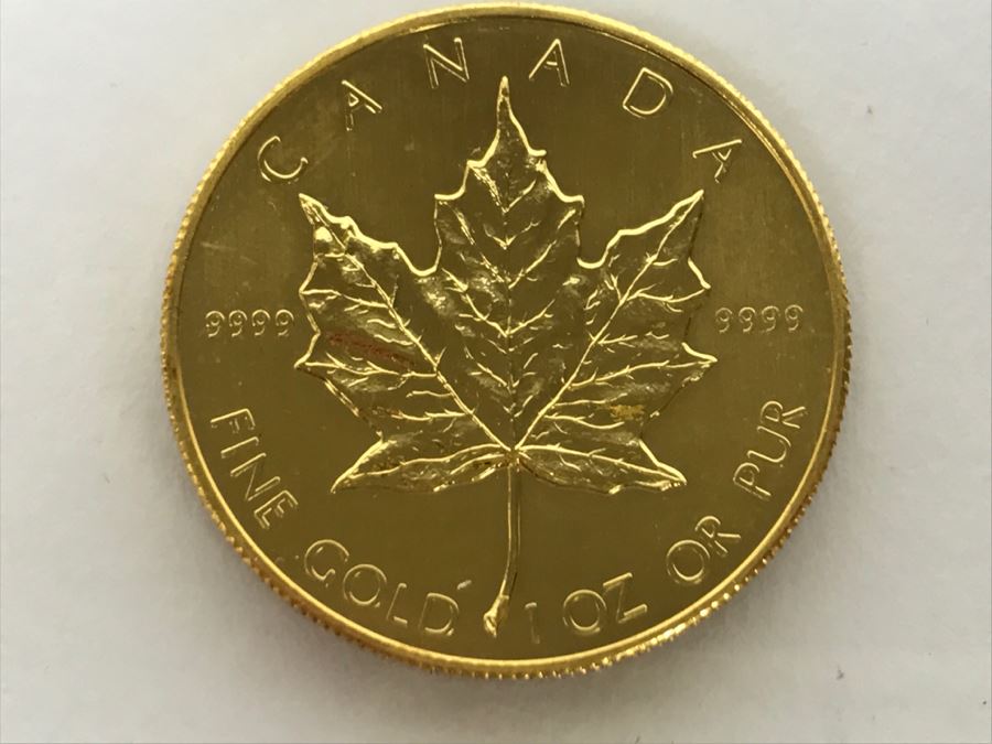 1984 Canada 1oz 50 Dollar Maple Leaf Gold Coin Uncirculated - Has Reserve [Photo 4]