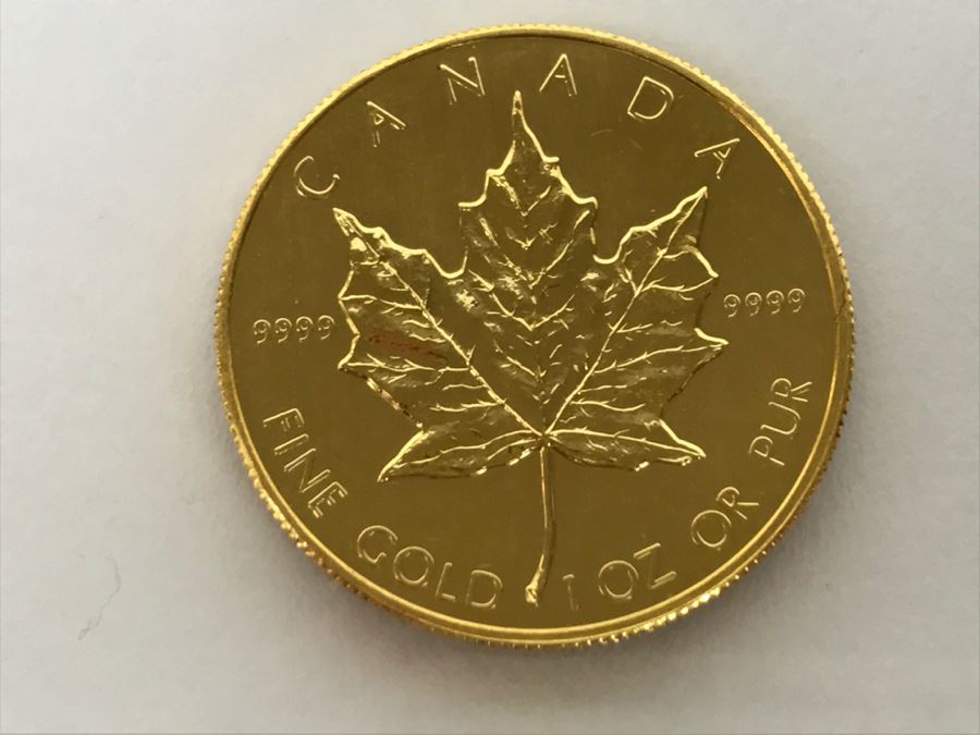 1985 Canada 1oz 50 Dollar Maple Leaf Gold Coin Uncirculated - Has Reserve [Photo 4]