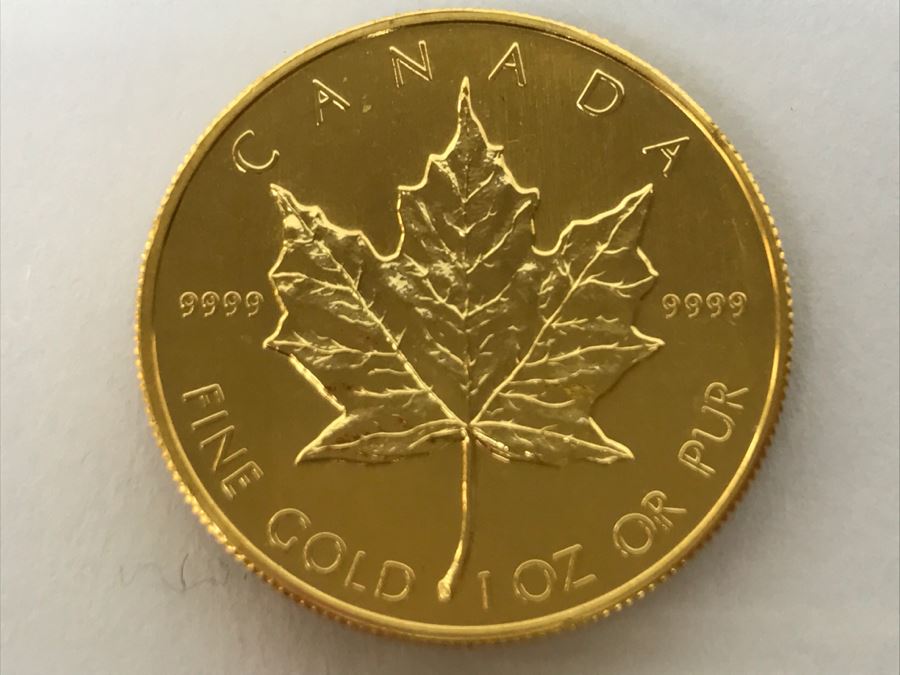 1985 Canada 1oz 50 Dollar Maple Leaf Gold Coin Uncirculated - Has Reserve [Photo 5]