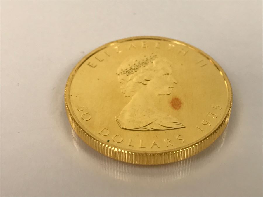 1985 Canada 1oz 50 Dollar Maple Leaf Gold Coin Uncirculated - Has Reserve [Photo 4]