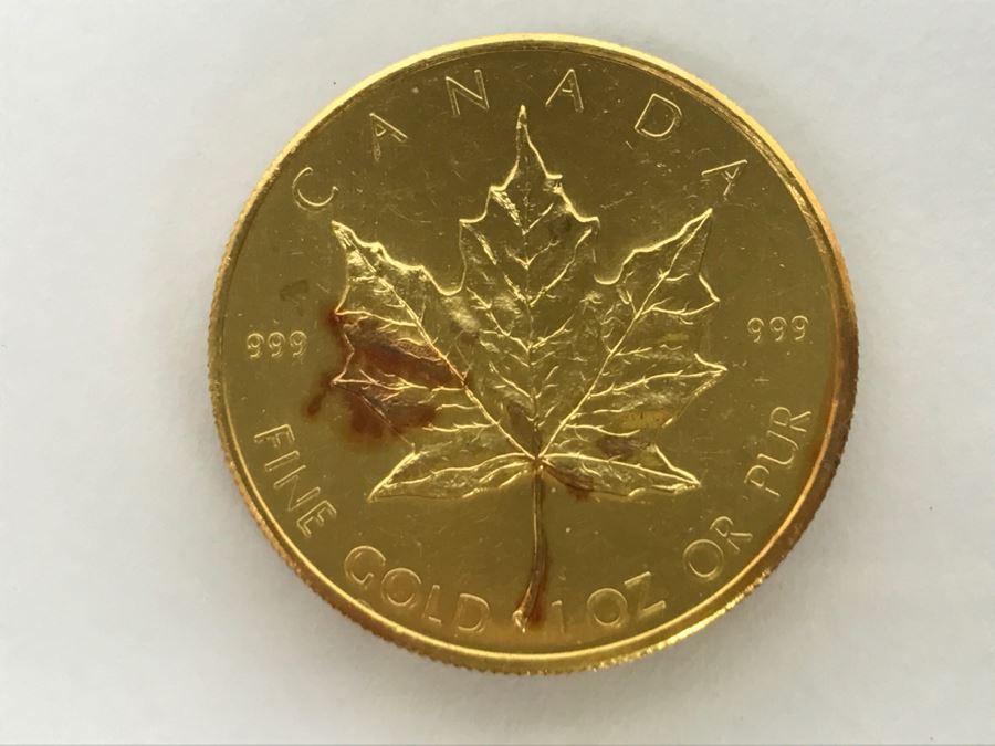 1980 Canada 1oz 50 Dollar Maple Leaf Gold Coin Uncirculated - Has Reserve [Photo 4]