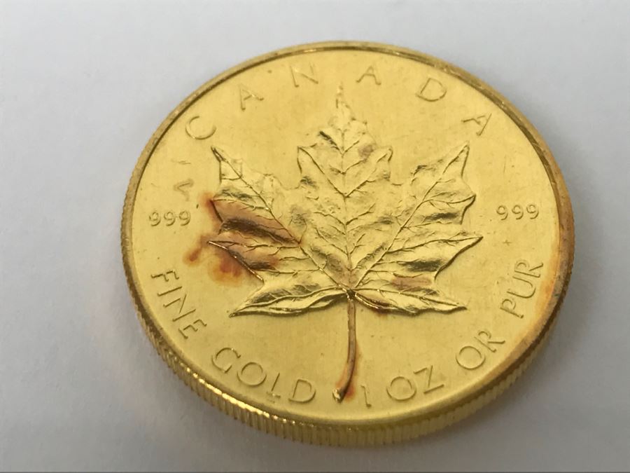 1980 Canada 1oz 50 Dollar Maple Leaf Gold Coin Uncirculated - Has Reserve [Photo 5]