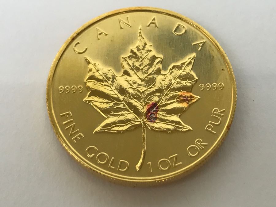 1985 Canada 1oz 50 Dollar Maple Leaf Gold Coin Uncirculated - Has Reserve [Photo 5]