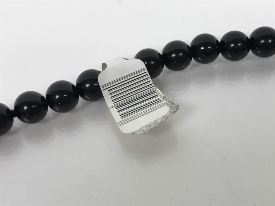 Black Bead Cloisonne Necklace New Old Stock [Photo 7]