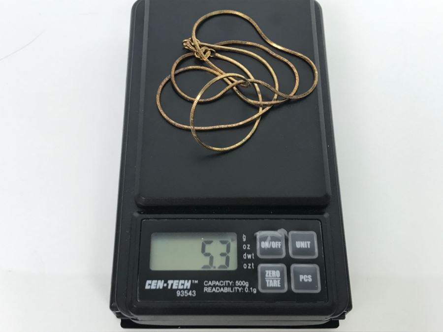 Sterling Silver Italian Chain Necklace 5.3g [Photo 5]