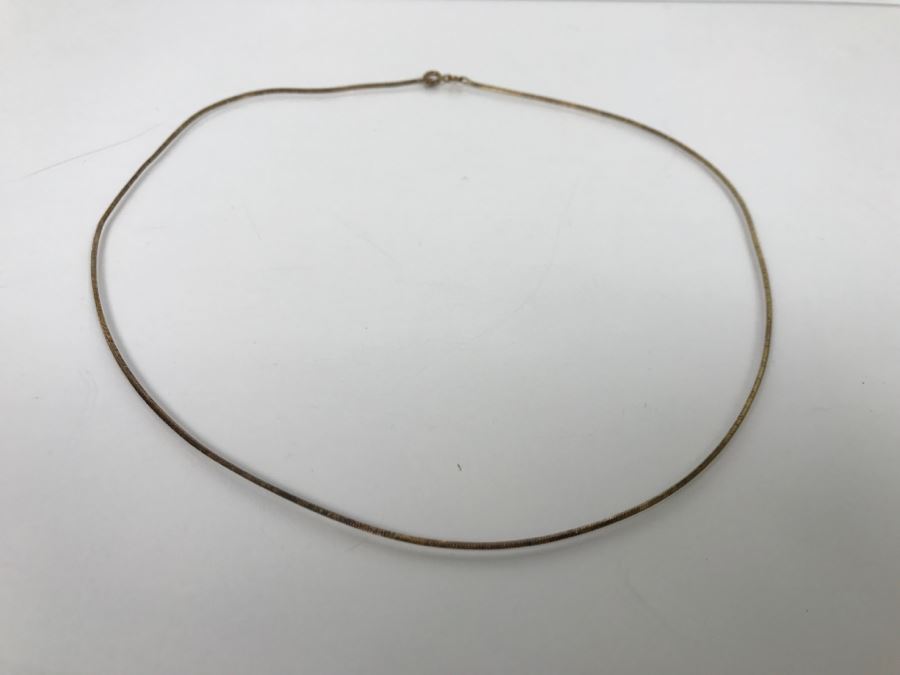 Sterling Silver Italian Chain Necklace 5.3g [Photo 4]