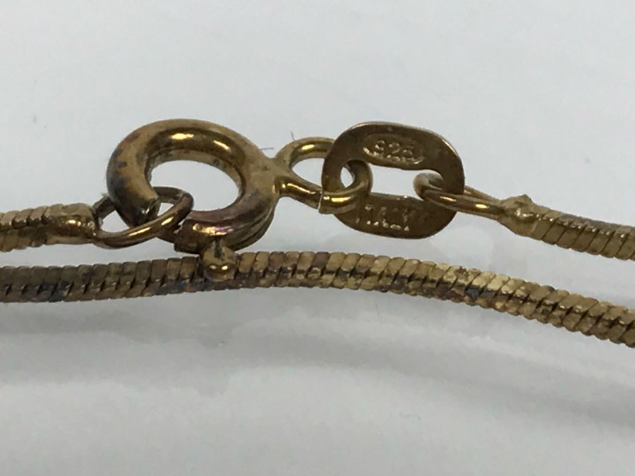 Sterling Silver Italian Chain Necklace 5.3g [Photo 2]