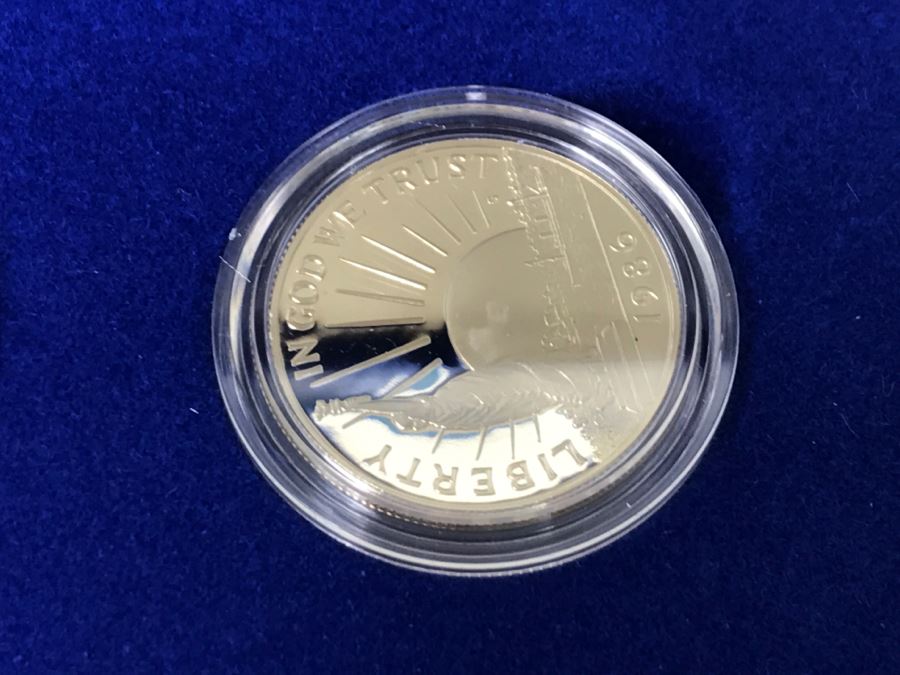 (5) 1986 US Liberty Coins Sets With Liberty Silver Dollar And Liberty Half Dollar [Photo 11]