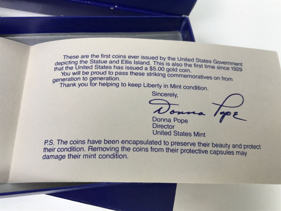 (5) 1986 US Liberty Coins Sets With Liberty Silver Dollar And Liberty Half Dollar [Photo 15]