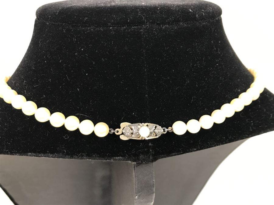 MIKIMOTO Cultured Pearls With Original Documenation From Japan Gem Of Gems Purchased In 1960 16' Choker Strand Necklace Estimate $1,000-$2,000 [Photo 33]