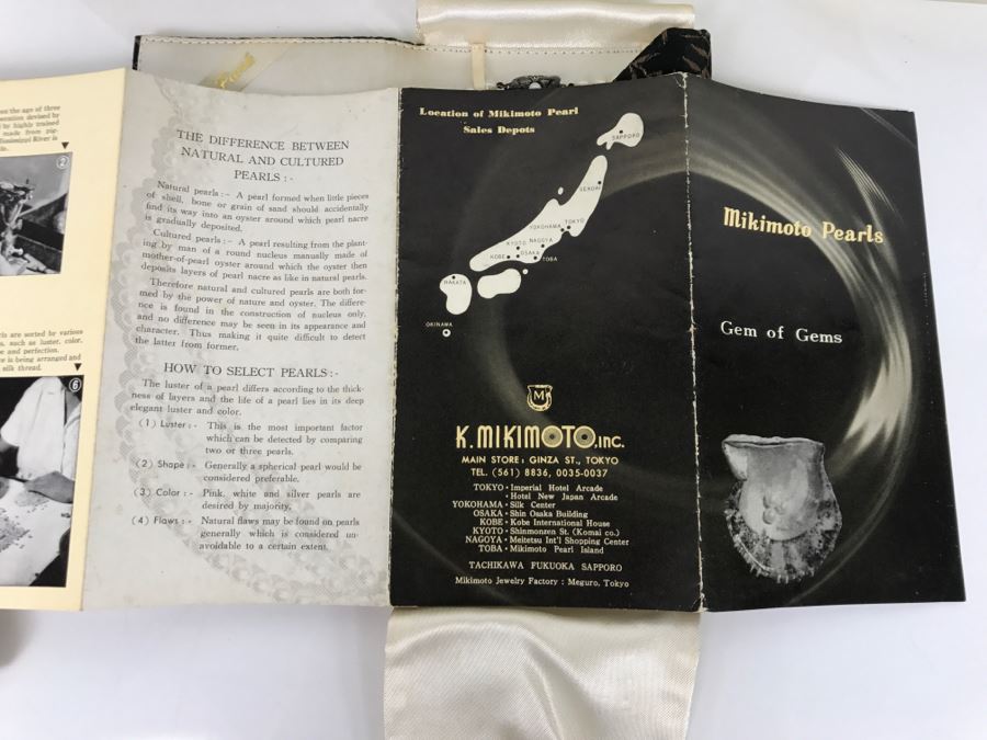 MIKIMOTO Cultured Pearls With Original Documenation From Japan Gem Of Gems Purchased In 1960 16' Choker Strand Necklace Estimate $1,000-$2,000 [Photo 30]