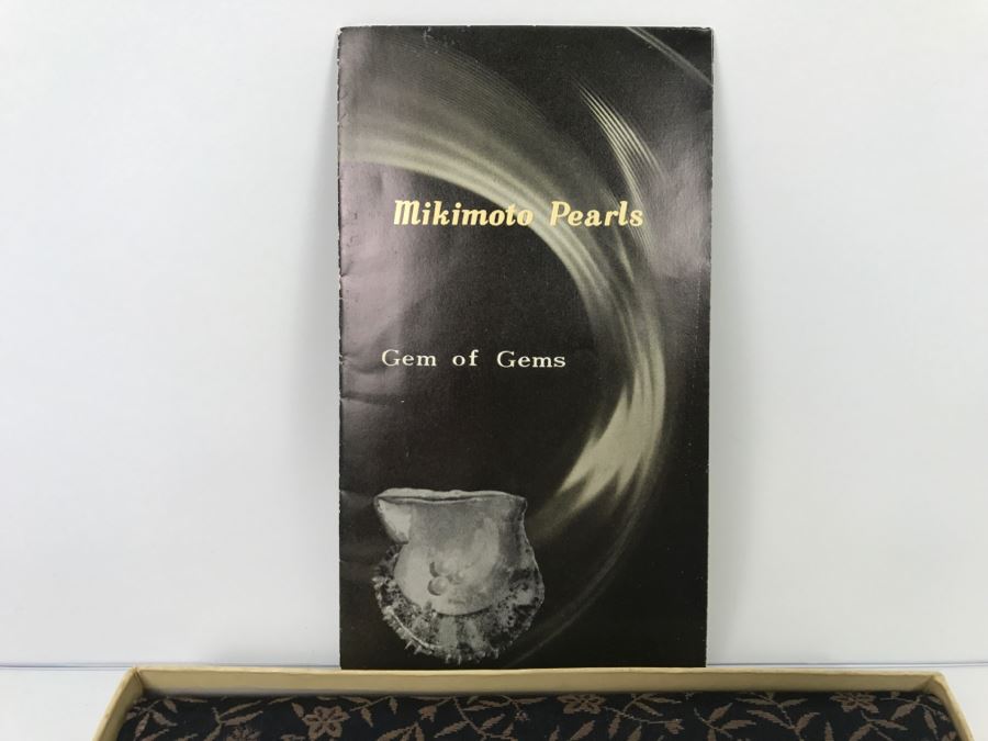 MIKIMOTO Cultured Pearls With Original Documenation From Japan Gem Of Gems Purchased In 1960 16' Choker Strand Necklace Estimate $1,000-$2,000 [Photo 6]