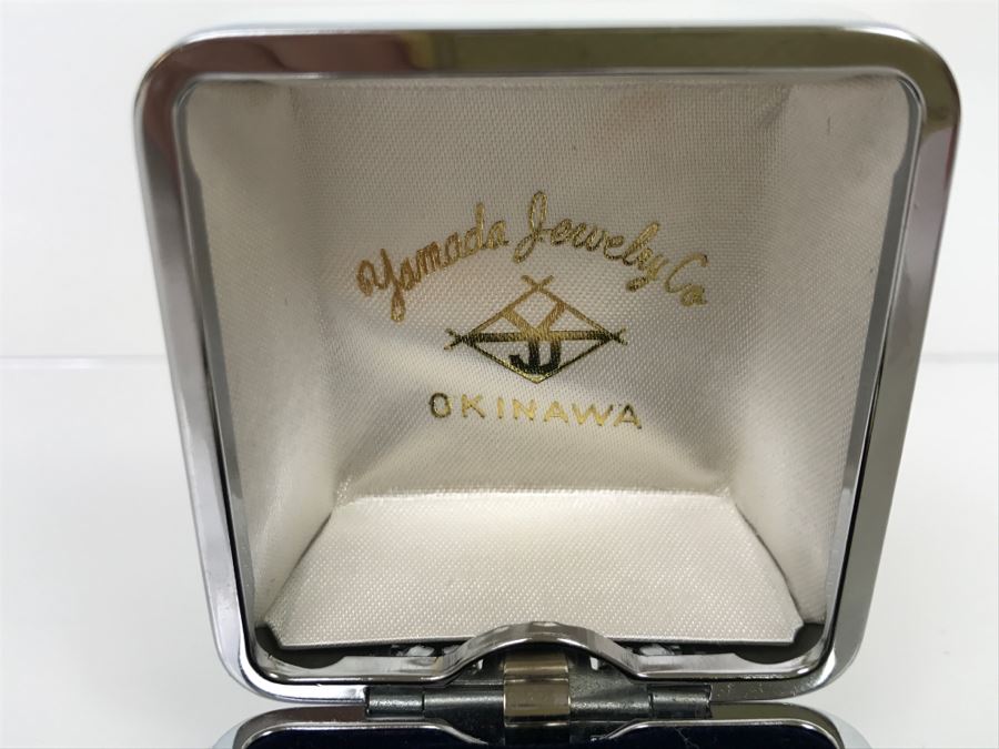 Vintage 14K Yellow Gold Pearl Earrings With Grape Motif In Original Box Yamada Jewelry Co Okinawa Japan 6.7g [Photo 4]