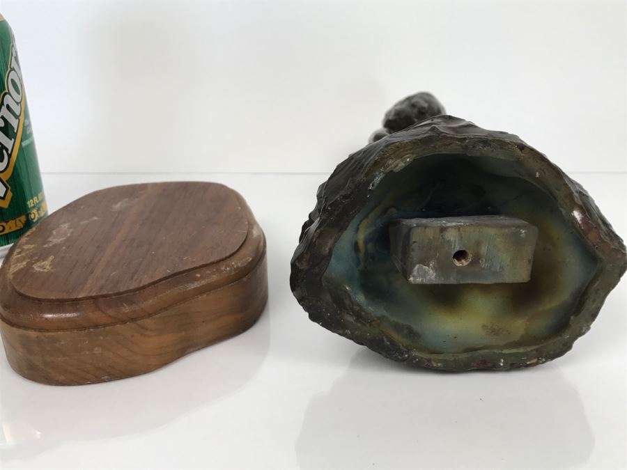 Vintage 1976 Renee Thompson Bronze Sculpture Depicting Native American Boy Hiding A Peace Pipe Behind His Back 3 Of 15 [Photo 17]